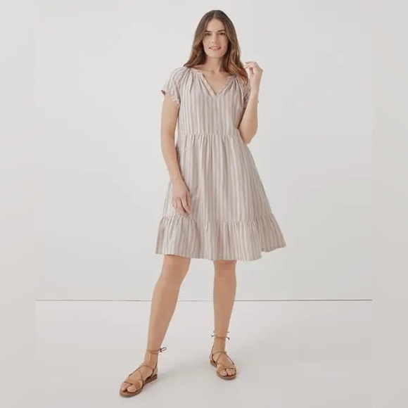 Pact Dresses & Skirts - Pact Organic Coastal Double Gauze Throw-And-Go Dress Size Medium